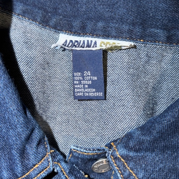Adriana Sport 24w Dark Blue Denim Jacket - Picture 3 of 3